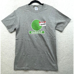 Blue Mountain Shirt Mens Small Gray Biking Trail Green Easiest Outdoor Cycling